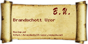 Brandschott Uzor névjegykártya